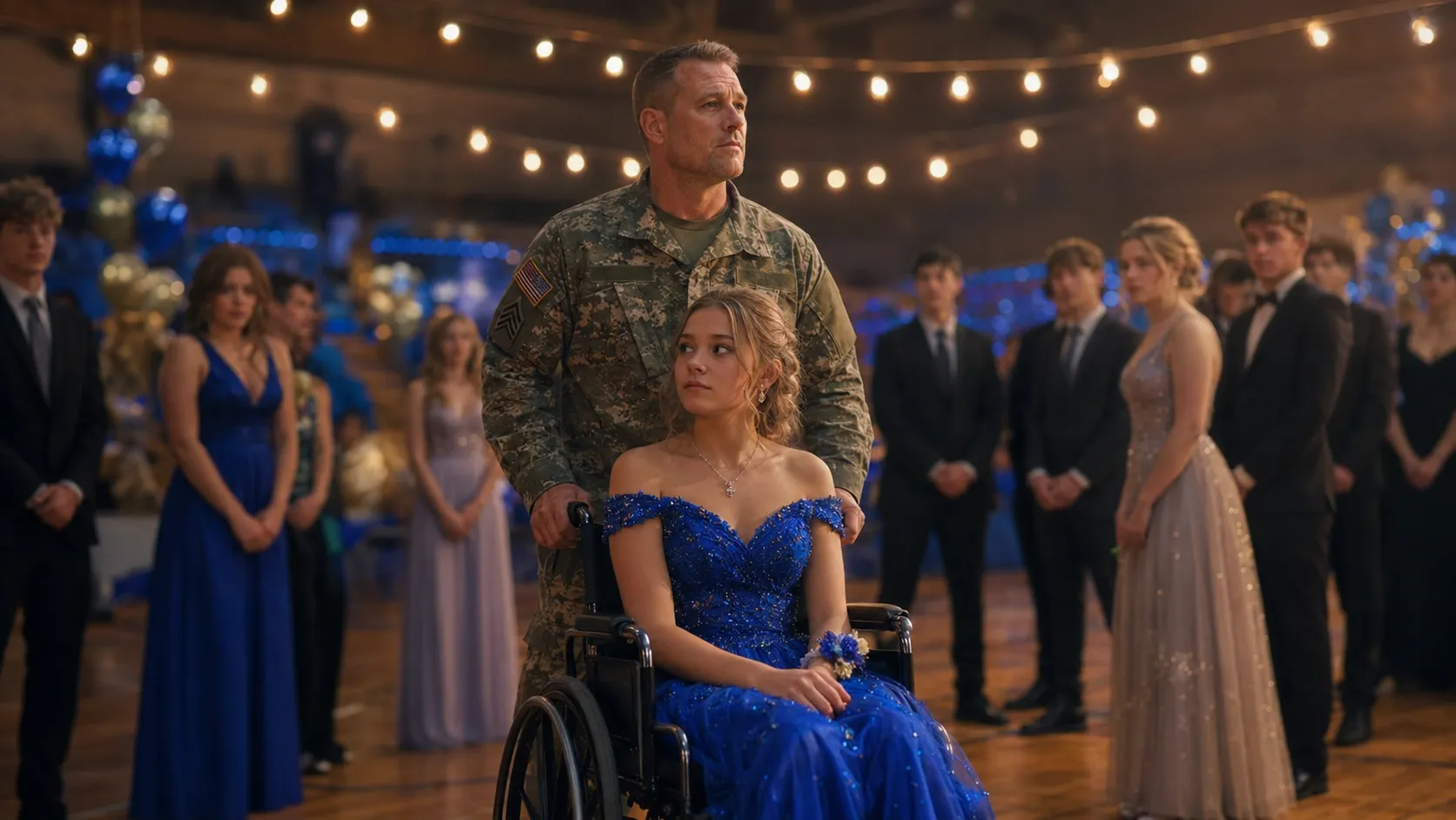 They Dragged My Daughter Into the Center of the Gym to Mock Her — Then Her Soldier Father Walked Out of the Bleachers
