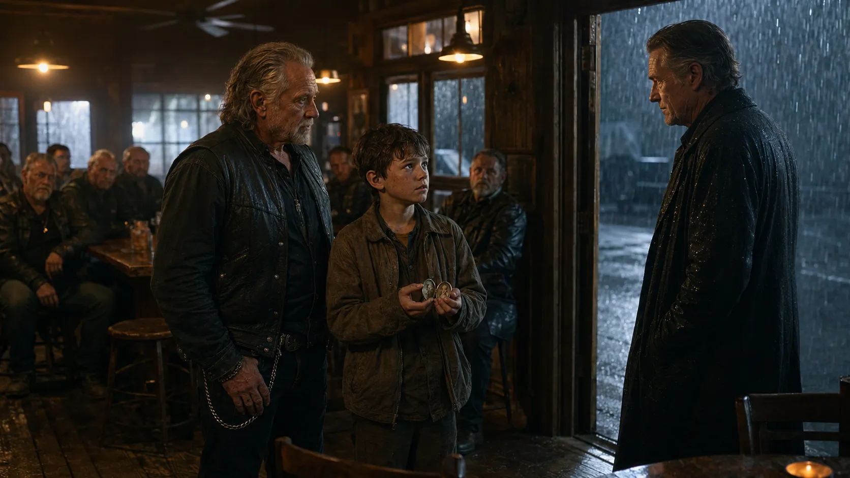 The Boy Ran Into a Biker Bar and Said One Name — Then His Pendant Exposed the Secret Everyone Was Hunting